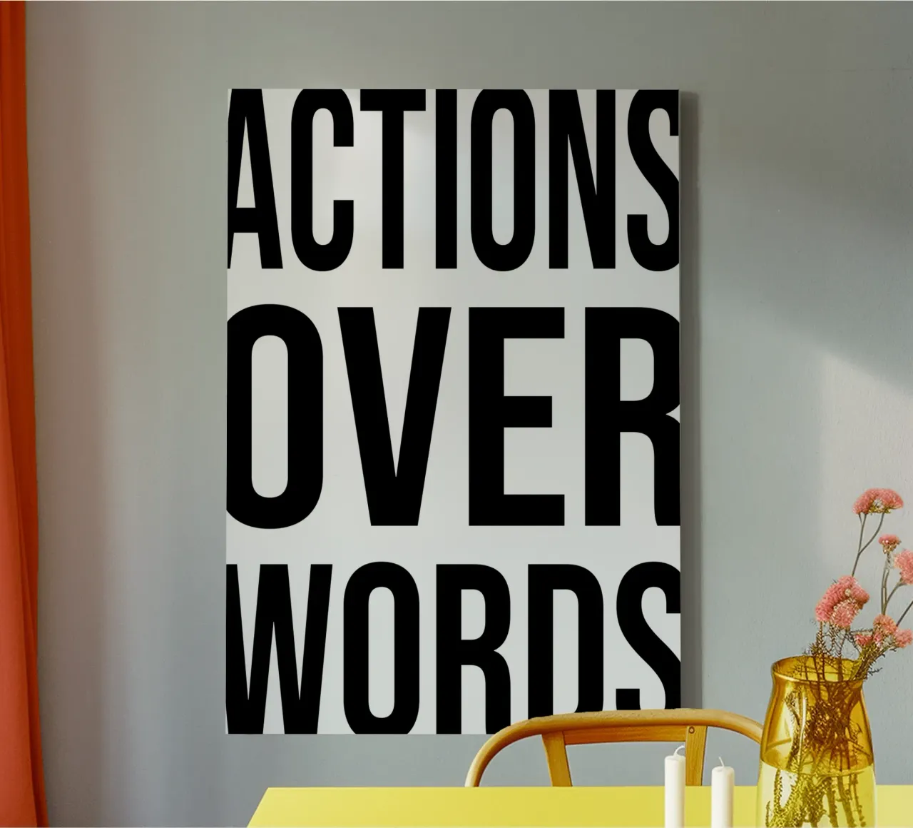 OVER Series- bold letters, brave values (5 colors) tela da OVER SERIES