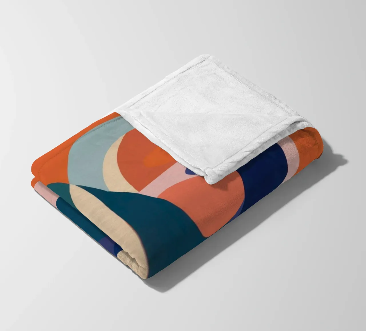 Interlocking Abstract Forms fleece blanket by Kala Martir
