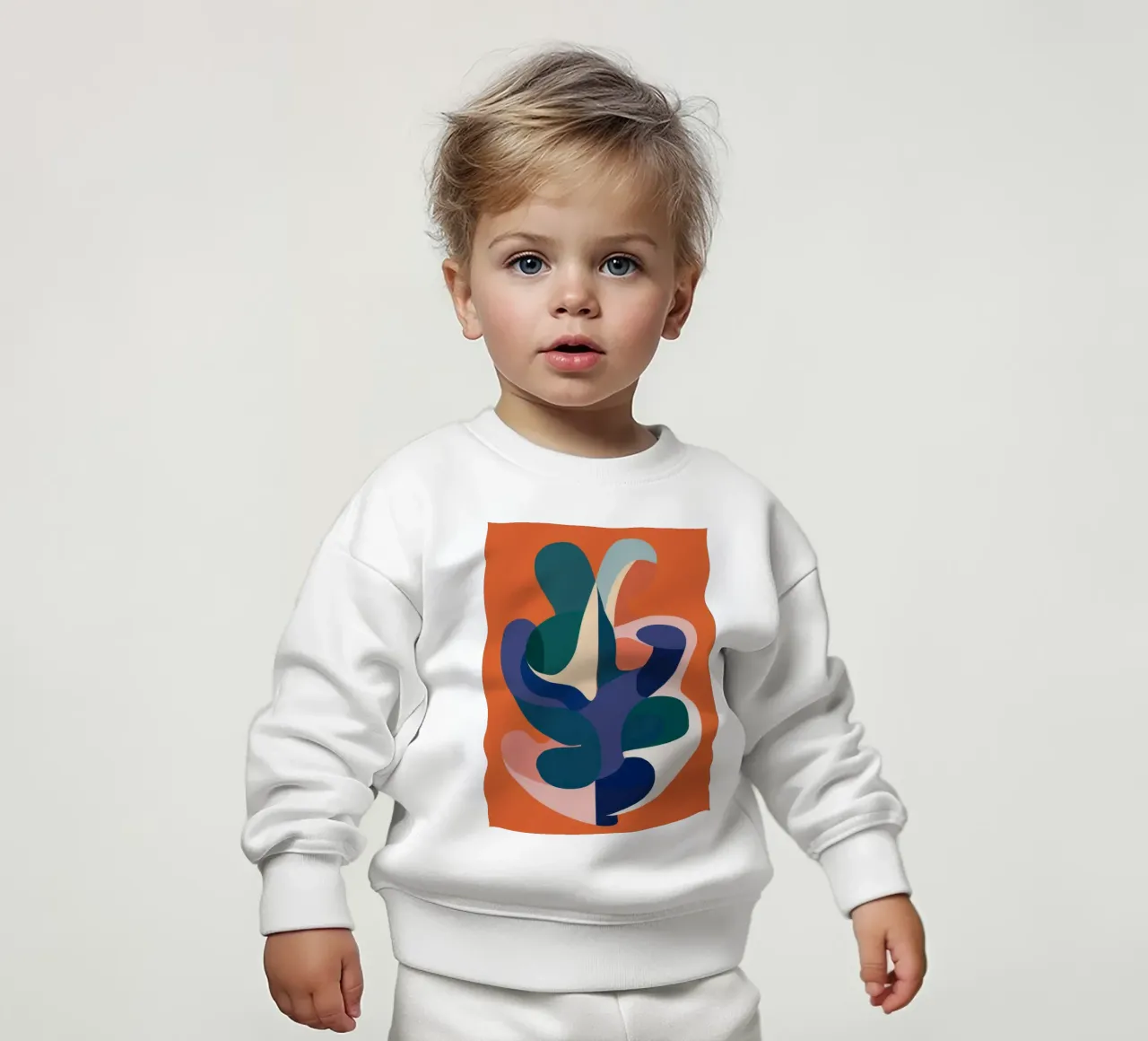 Forme astratte ad incastro felpa neonato da Kala Martir