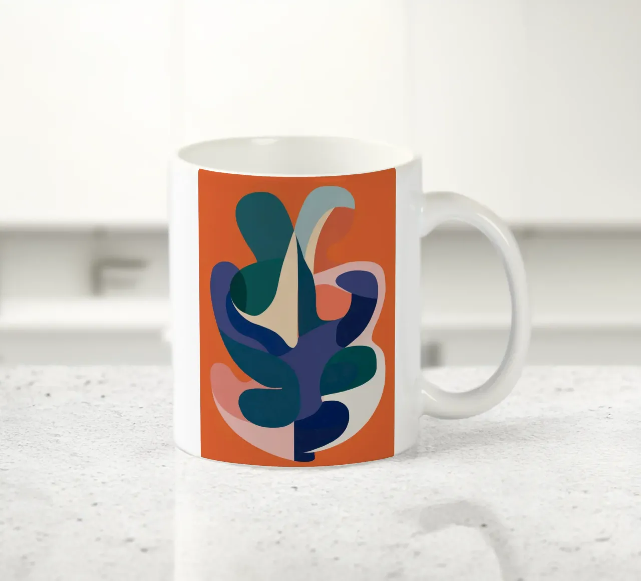 Forme astratte ad incastro tazza in ceramica da Kala Martir