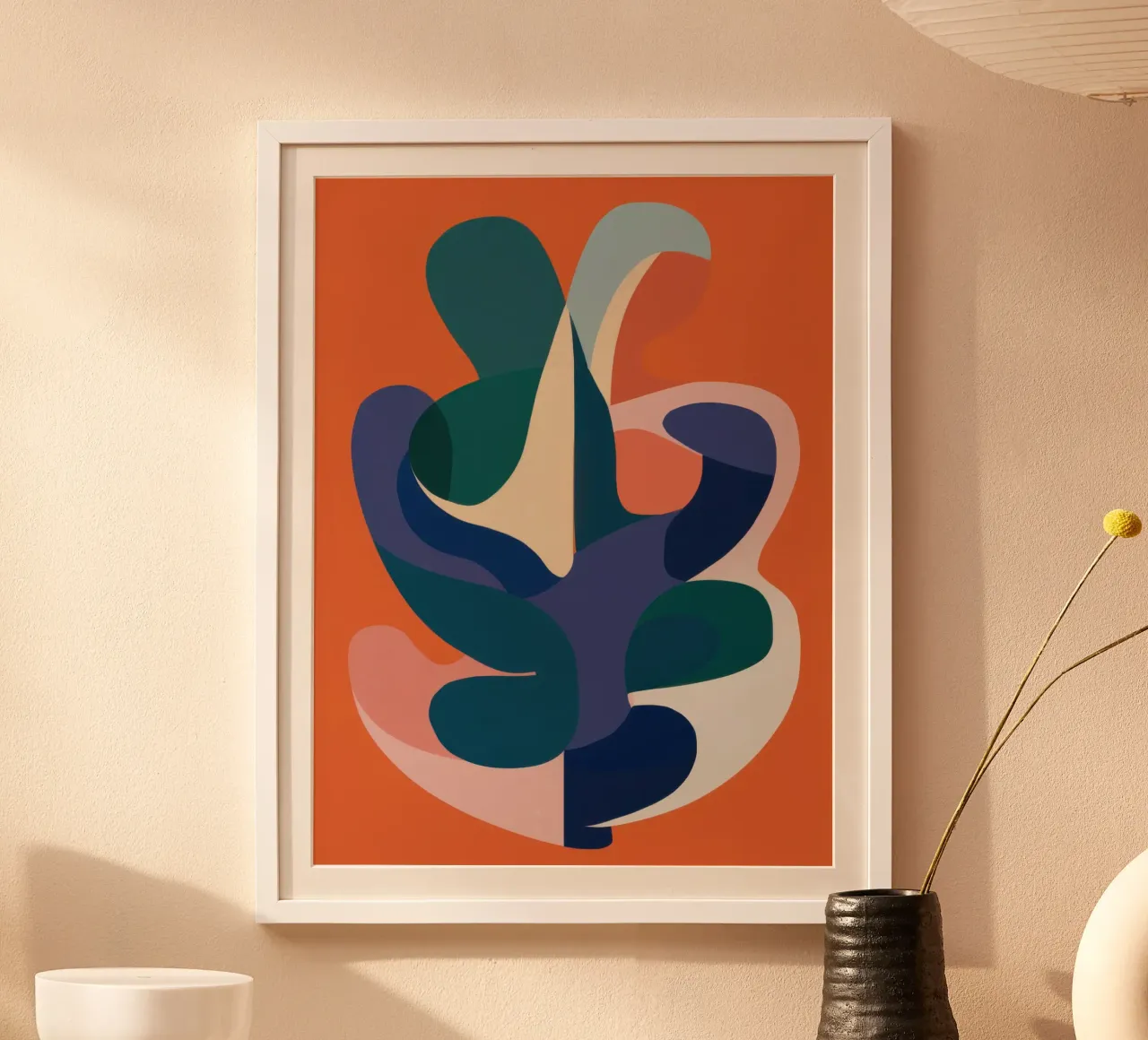 Interlocking Abstract Forms hahnemühle by Kala Martir