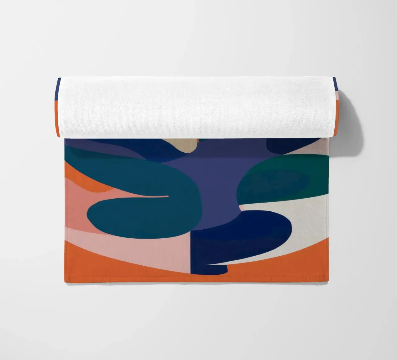 Interlocking Abstract Forms beach towel by Kala Martir