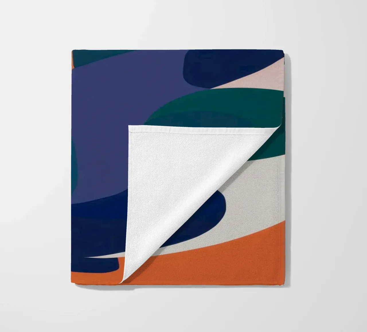 Interlocking Abstract Forms beach towel by Kala Martir