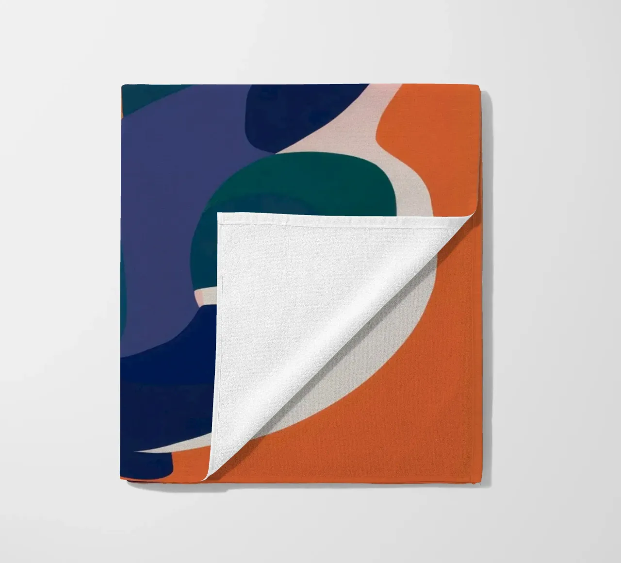 Interlocking Abstract Forms beach towel by Kala Martir