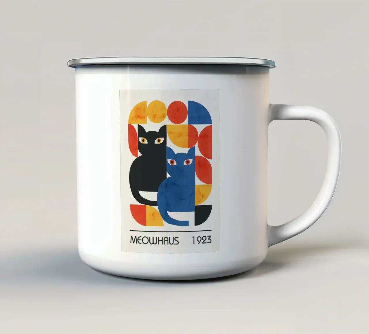 MEOWHAUS 1923 tazza in smalto da Benjamin Pelletier