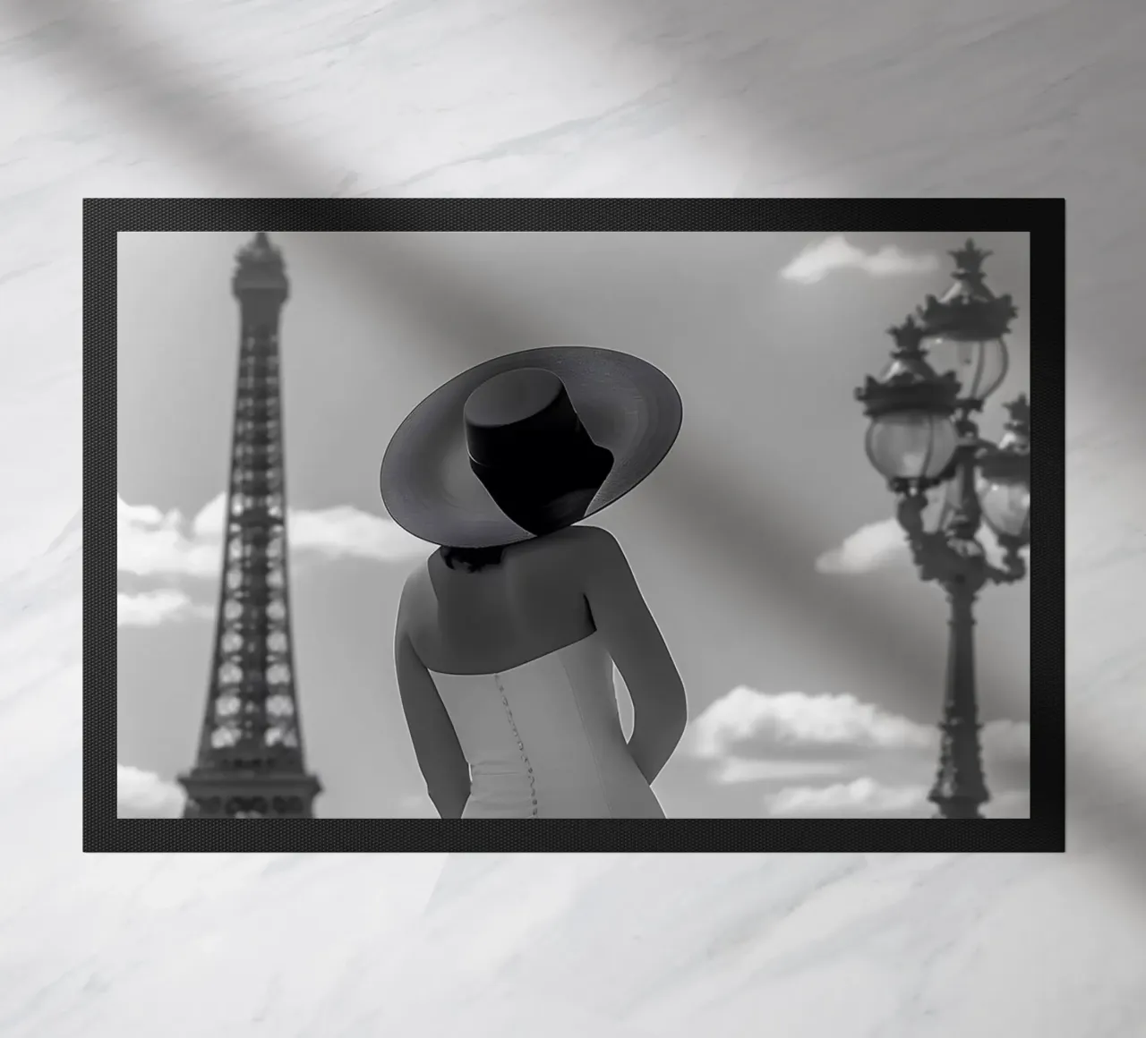 Dichiarazione di moda alla Torre Eiffel zerbino da M-Ulrich-Digital Art