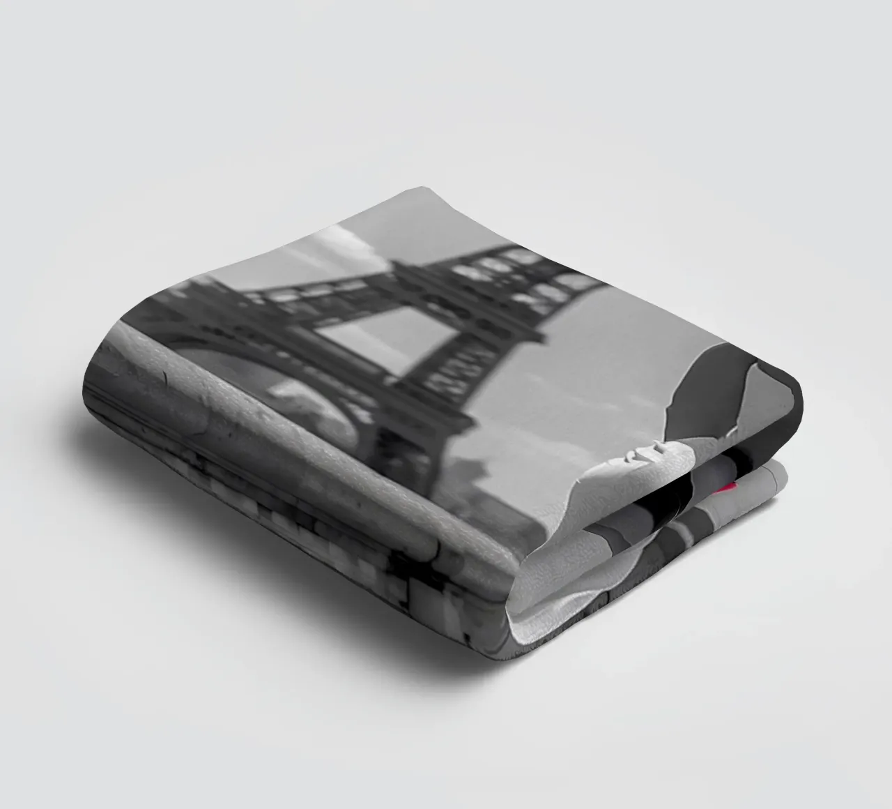 Modisches Statement am Eiffelturm Handtuch von M-Ulrich-Digital Art