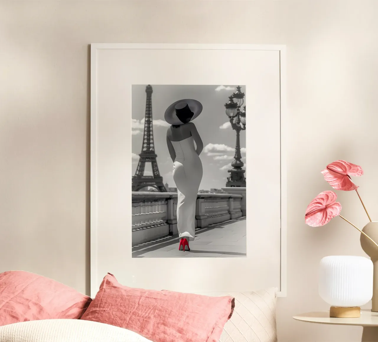 Dichiarazione di moda alla Torre Eiffel carta hahnemühle da M-Ulrich-Digital Art