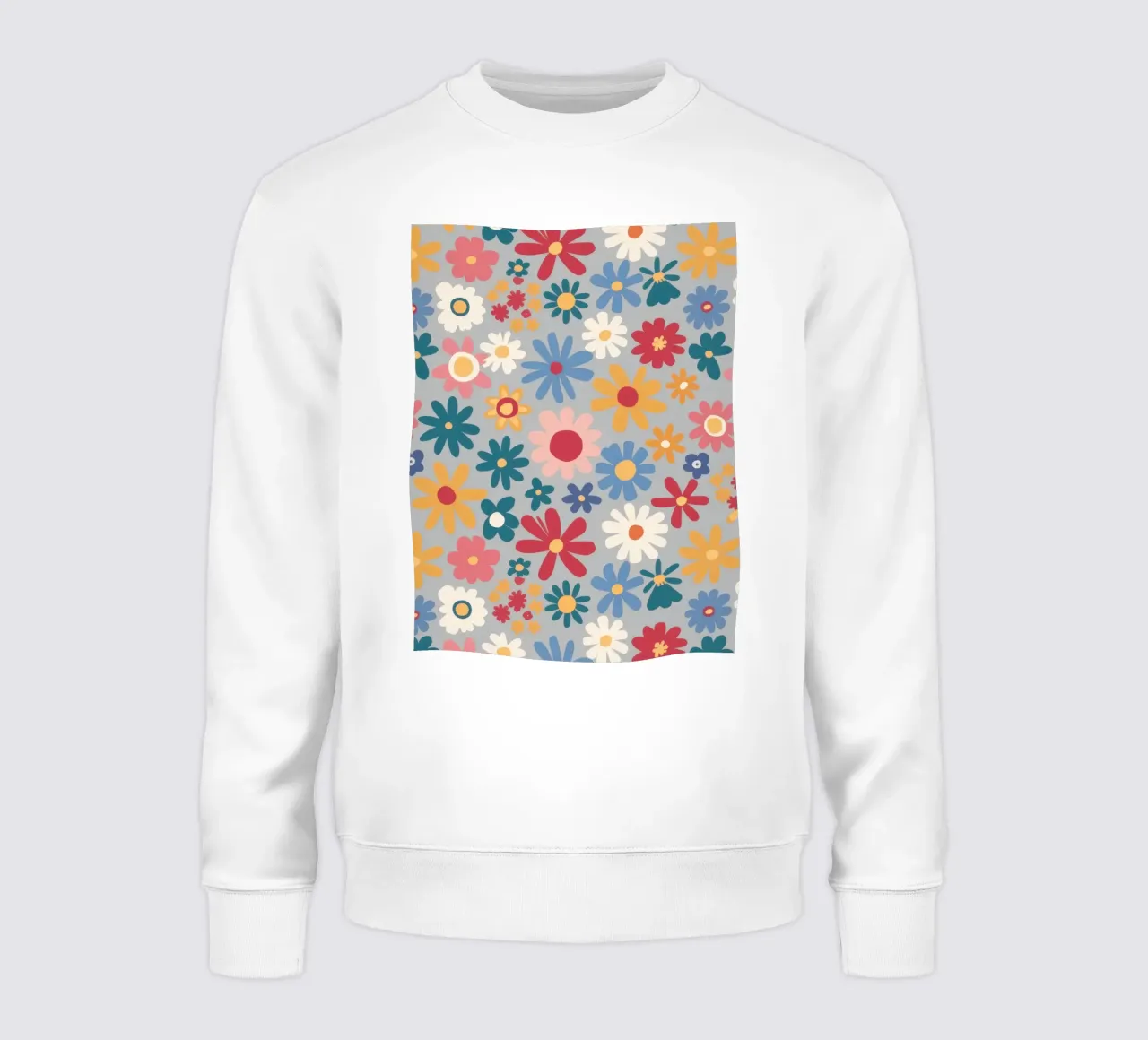 Patchwork di pose pastello felpa da Absca Gallery