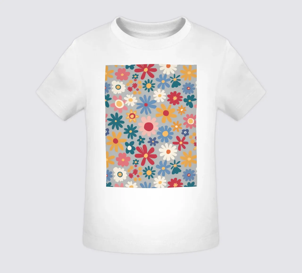 Patchwork di pose pastello maglietta neonato da Absca Gallery