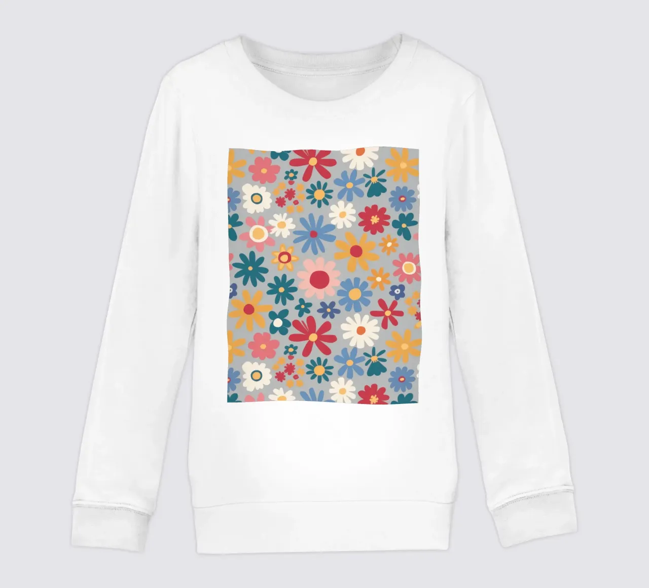Patchwork di pose pastello felpa bambino da Absca Gallery
