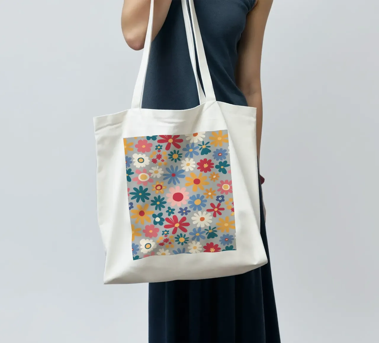 Patchwork di pose pastello borsa in juta da Absca Gallery