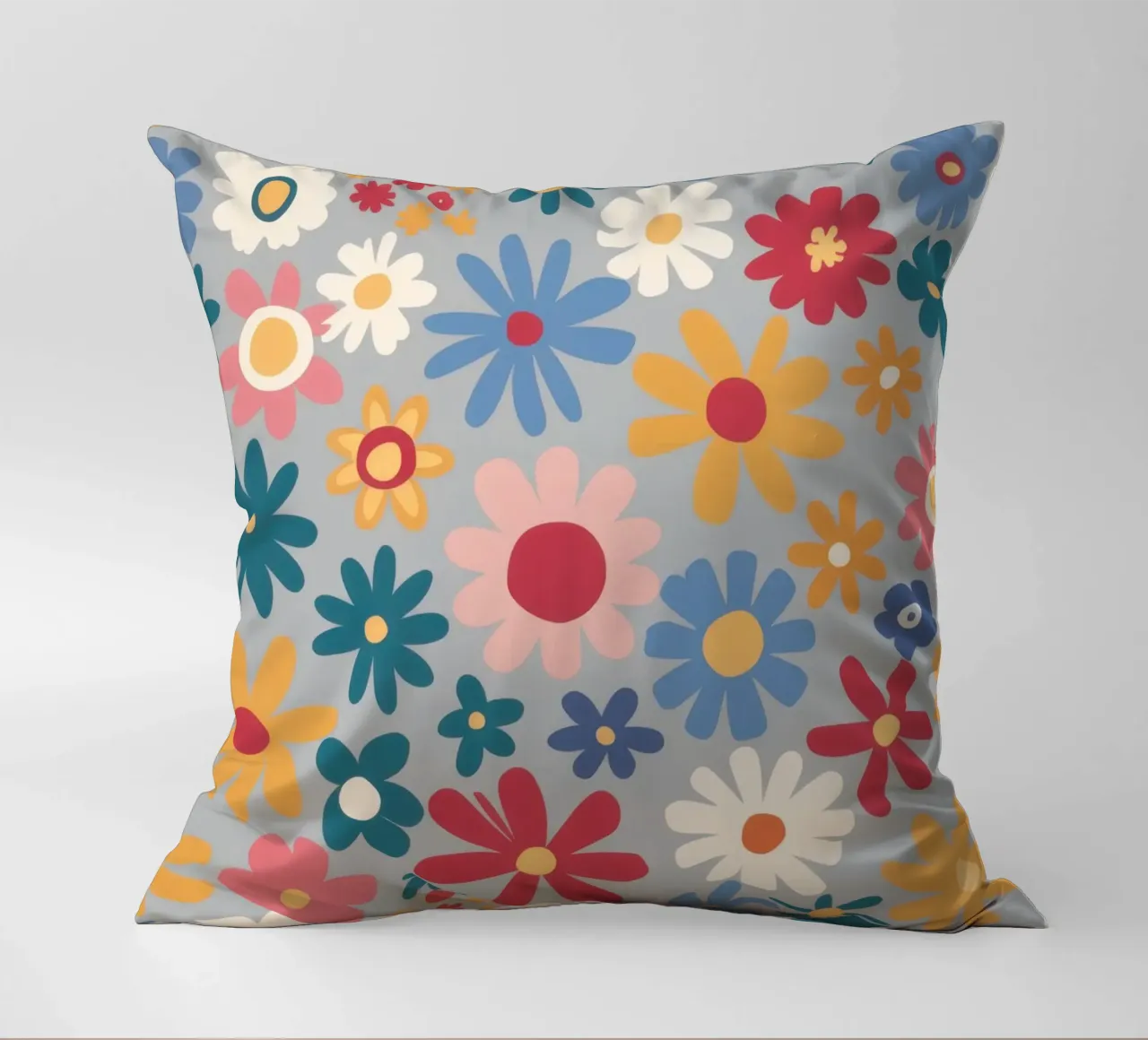 Patchwork di pose pastello cuscino da Absca Gallery