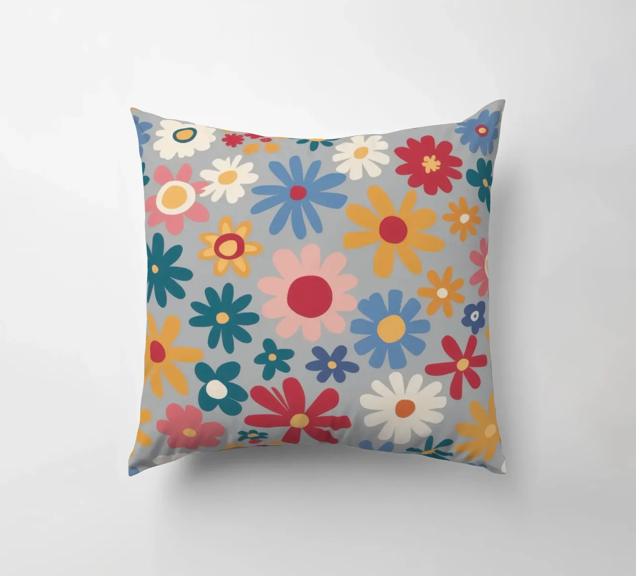Patchwork di pose pastello cuscino da Absca Gallery
