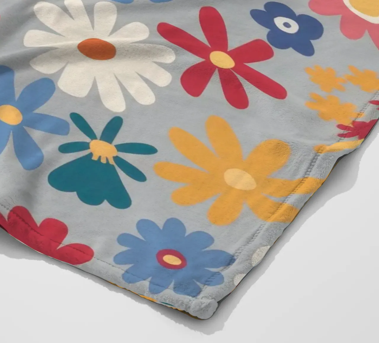 Patchwork di pose pastello coperta in pile da Absca Gallery
