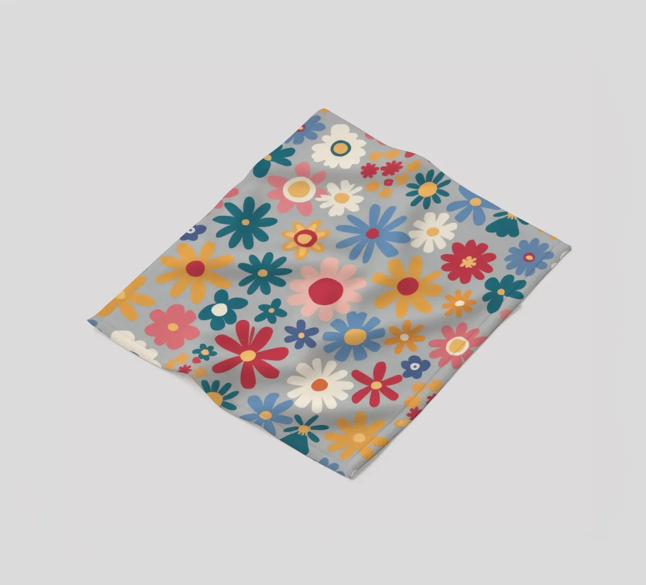 Patchwork di pose pastello coperta in pile da Absca Gallery