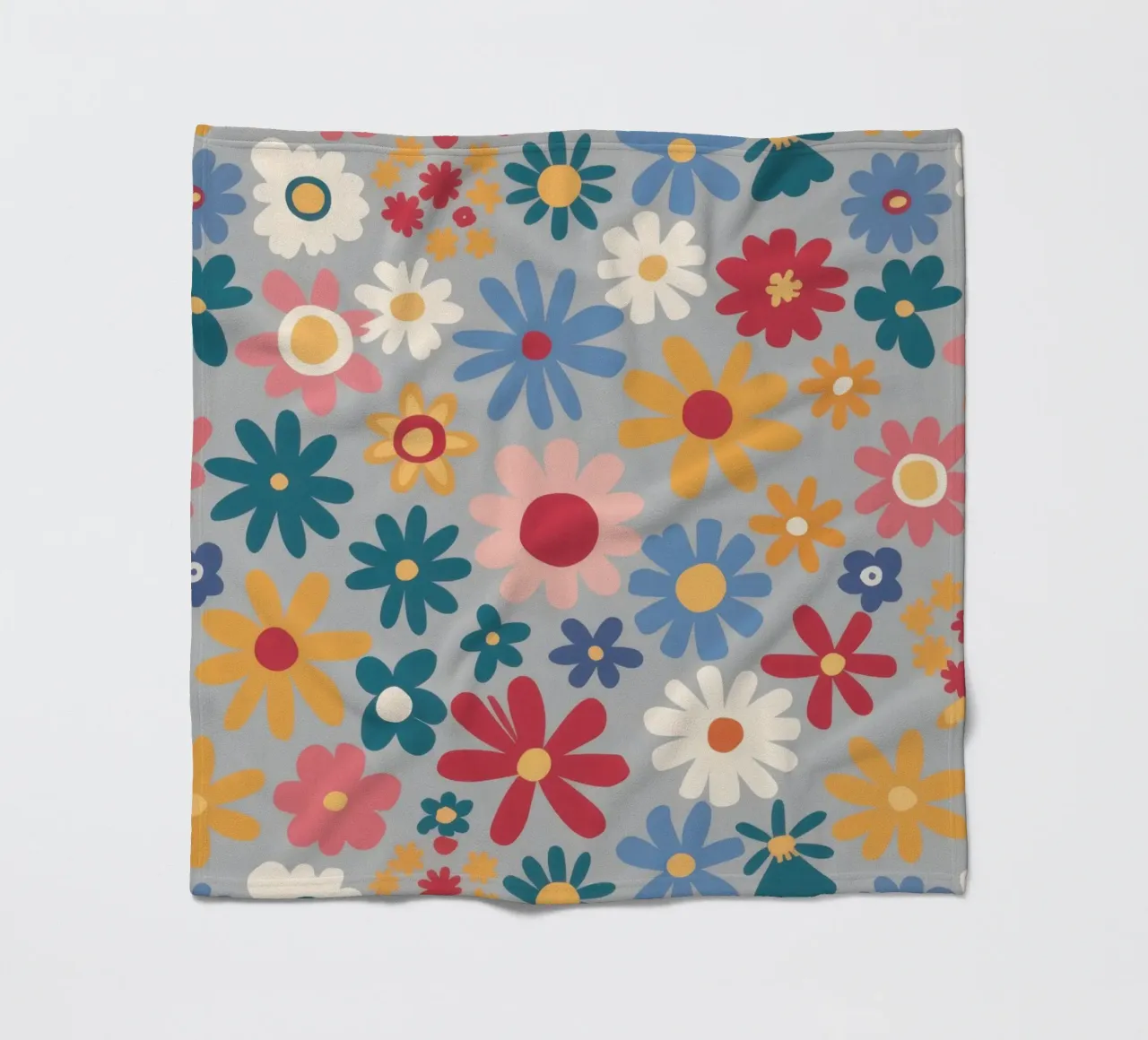 Patchwork di pose pastello coperta in pile da Absca Gallery