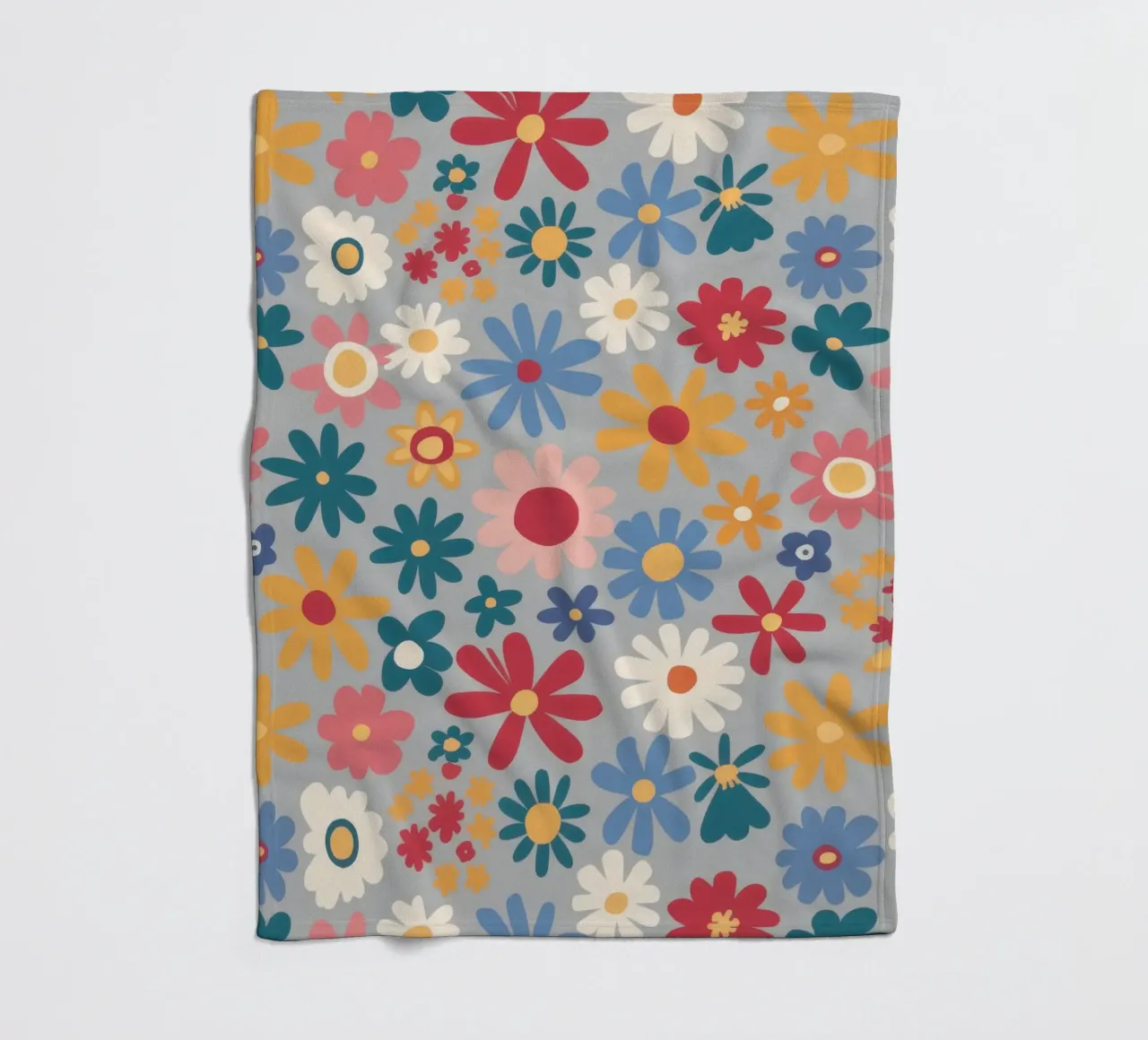 Patchwork di pose pastello coperta in pile da Absca Gallery