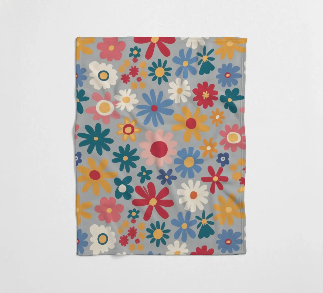 Patchwork di pose pastello coperta in pile da Absca Gallery