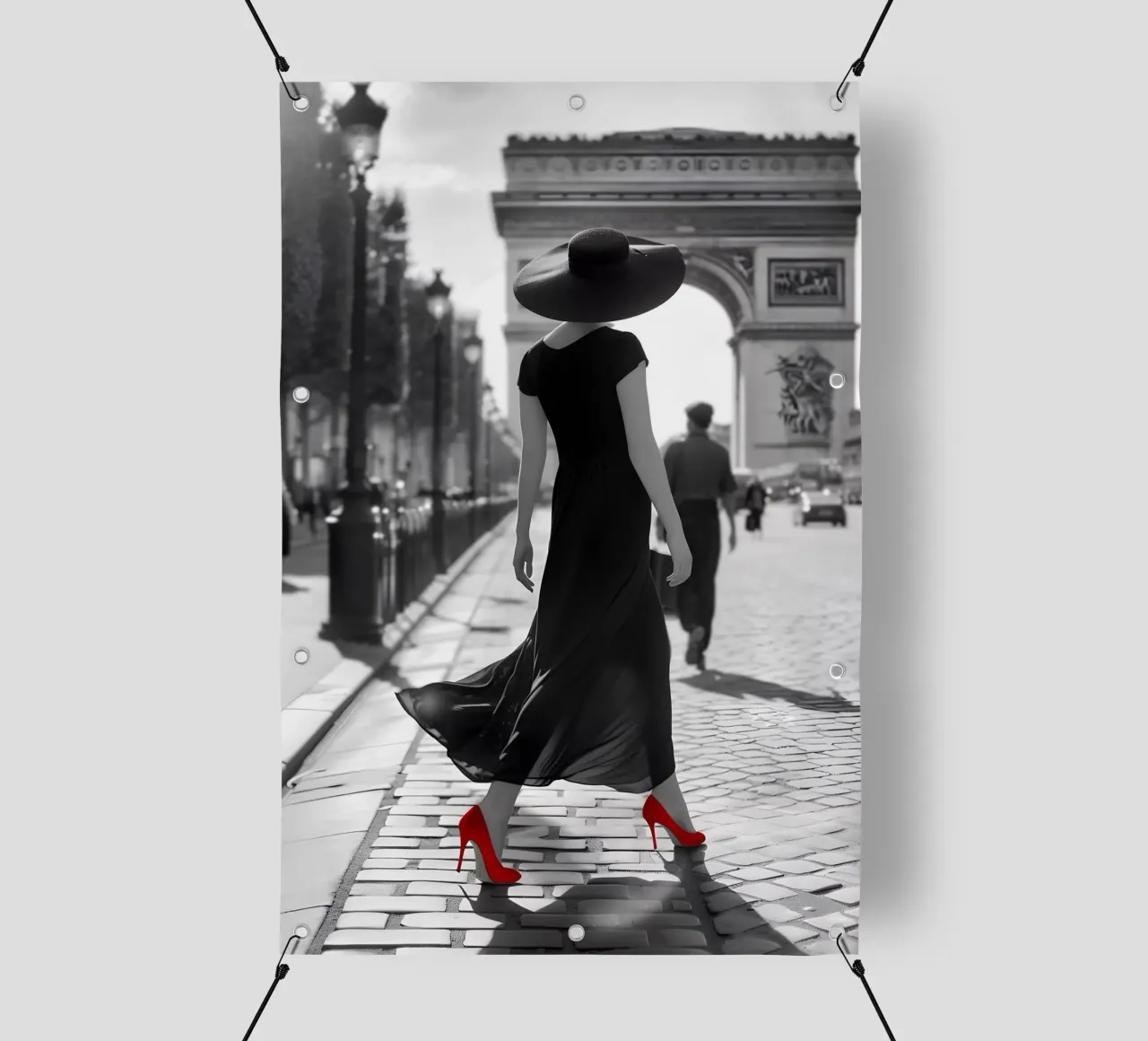 Déclaration de mode à l'Arc de Triomphe bâche pvc de M-Ulrich-Digital Art