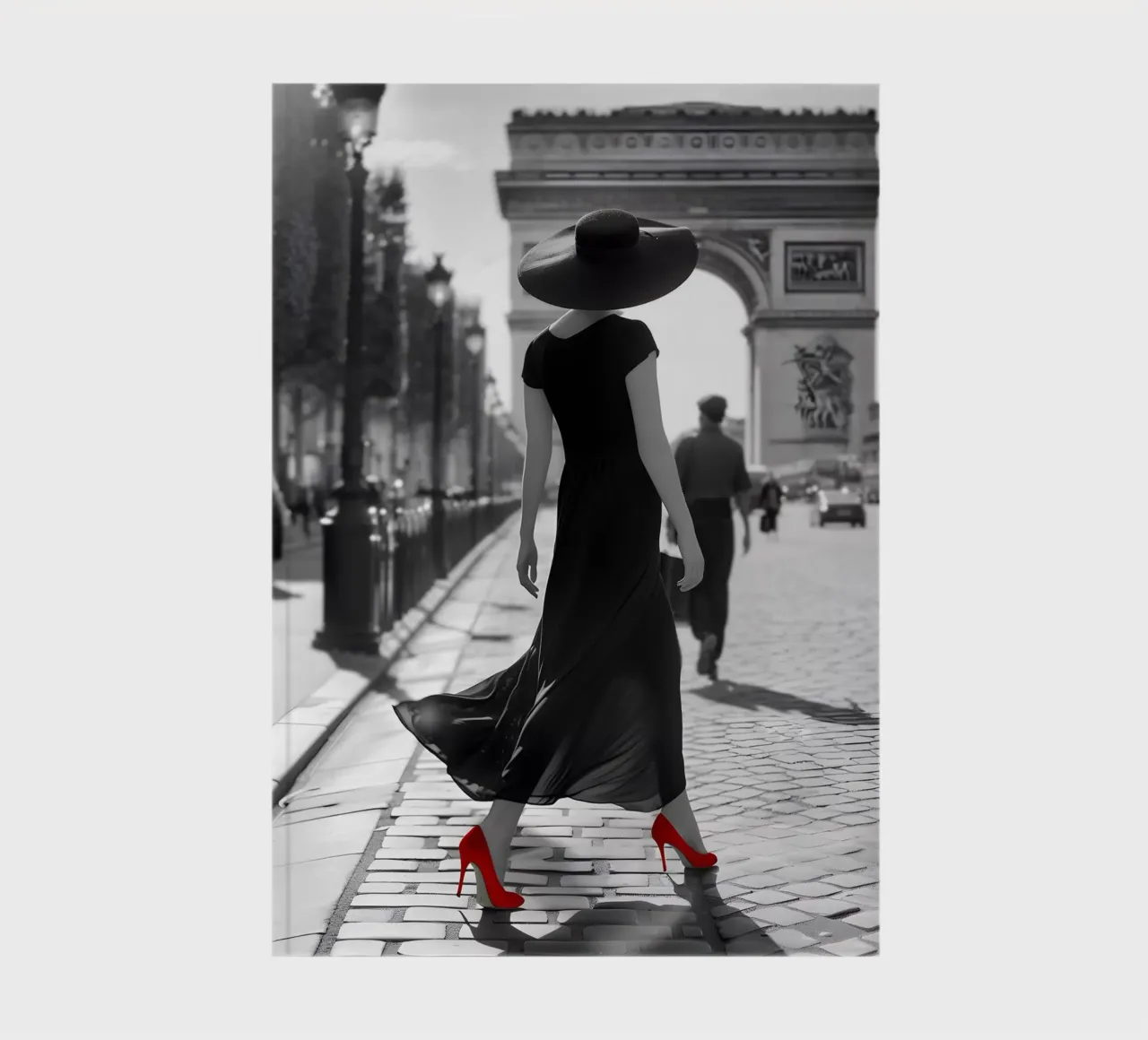 Déclaration de mode à l'Arc de Triomphe carnet de notes de M-Ulrich-Digital Art