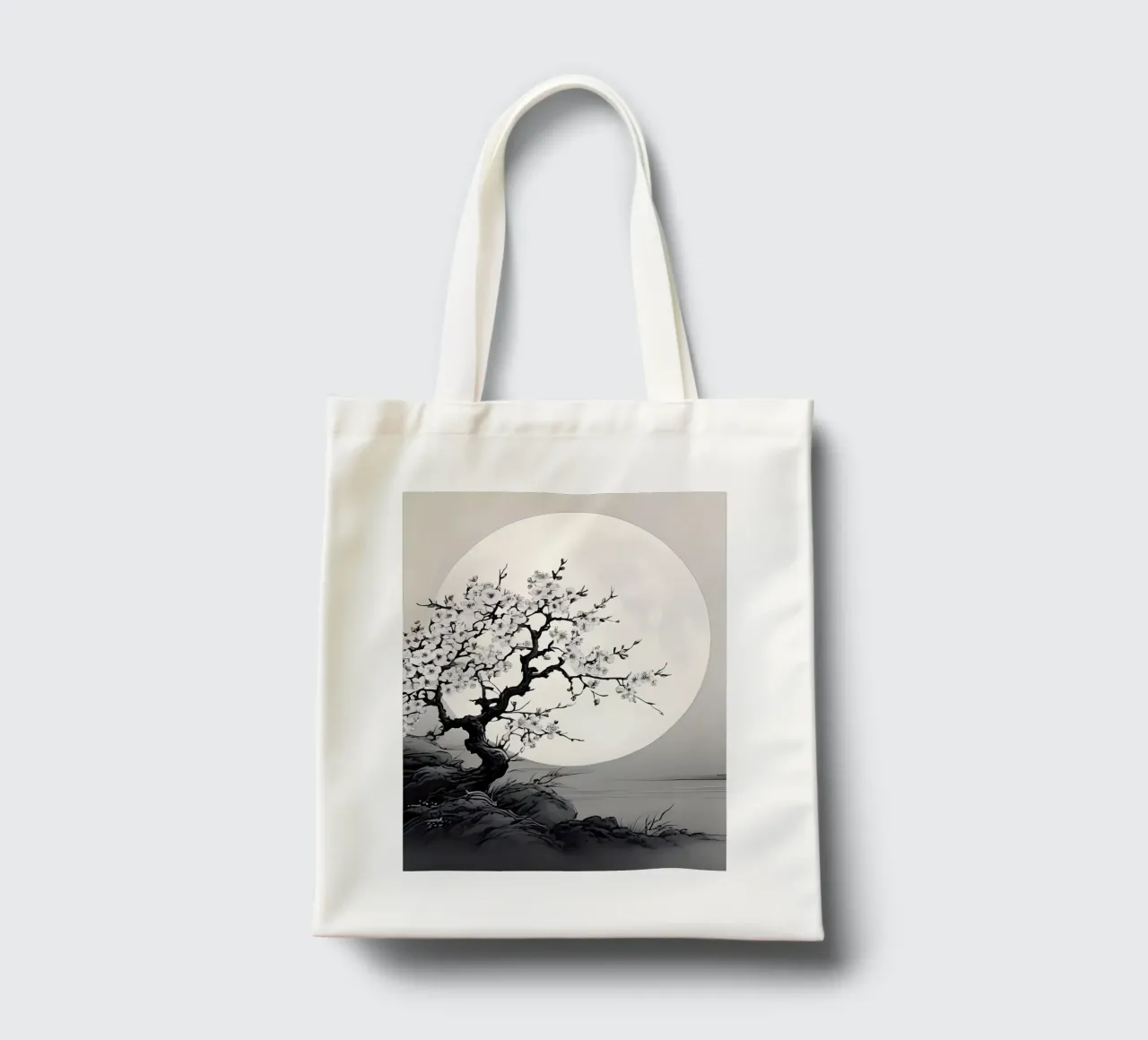 Serenità al chiaro di luna borsa in juta da Artistic-shop