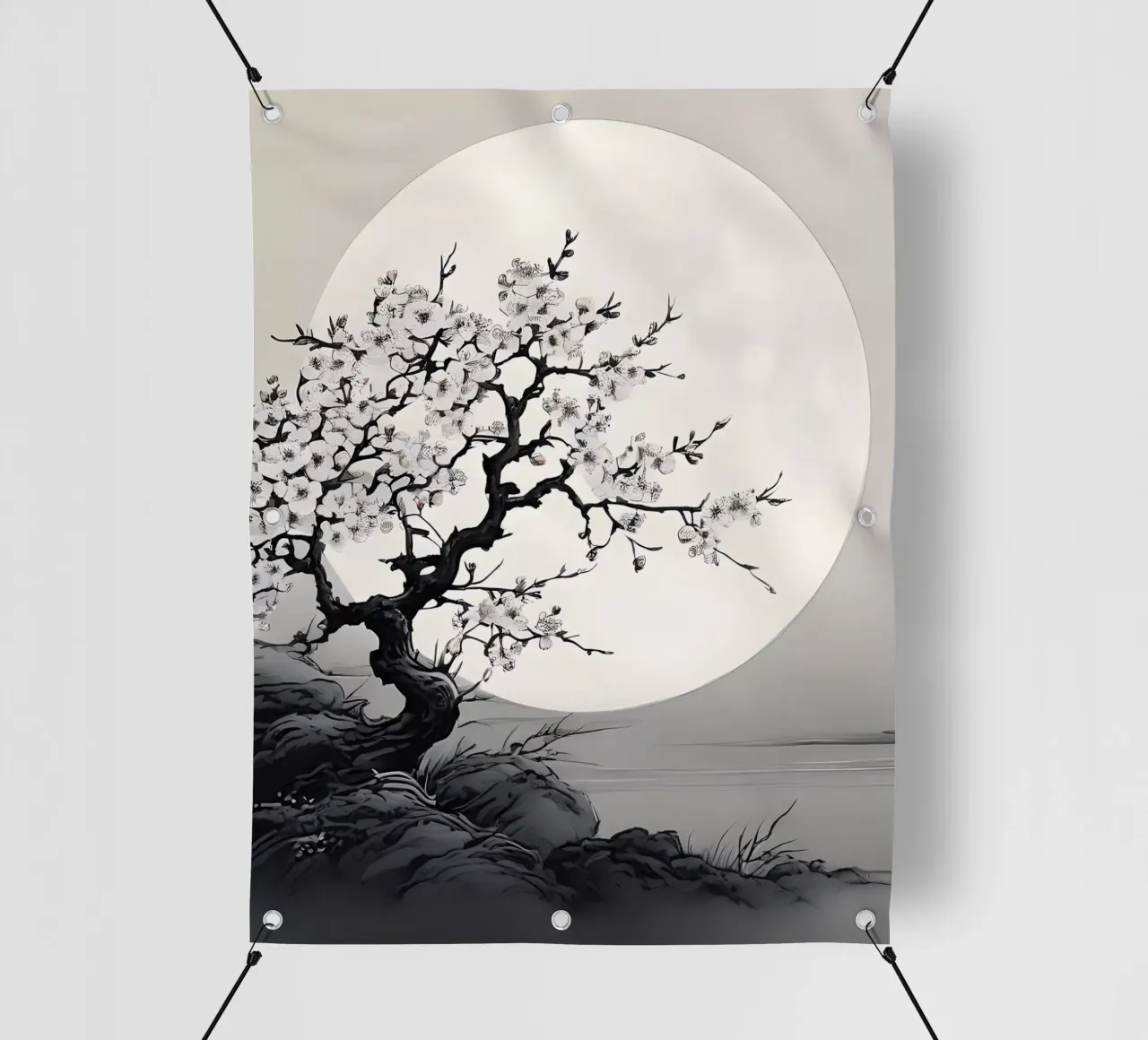 Serenità al chiaro di luna telo in pvc da Artistic-shop