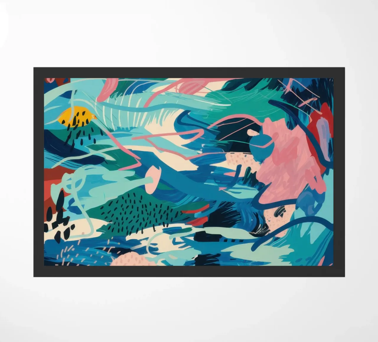 Flusso oceanico ceruleo zerbino da Absca Gallery