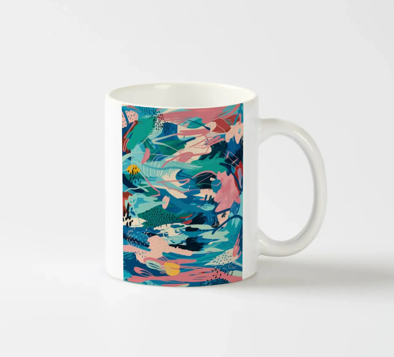 Flusso oceanico ceruleo tazza in ceramica da Absca Gallery