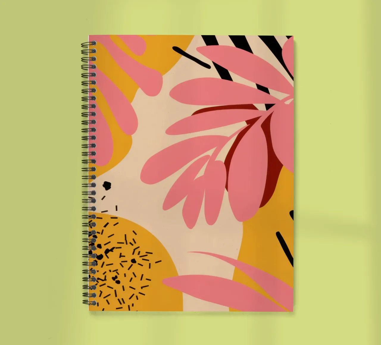 Leopard Print Bloom spiral notebook by Kala Martir