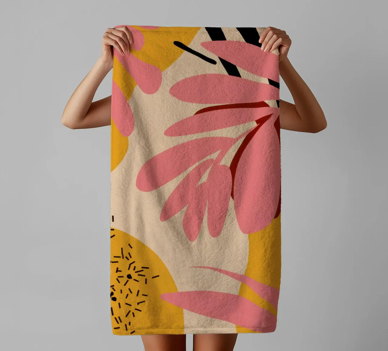 Leopard Print Bloom towel by Kala Martir