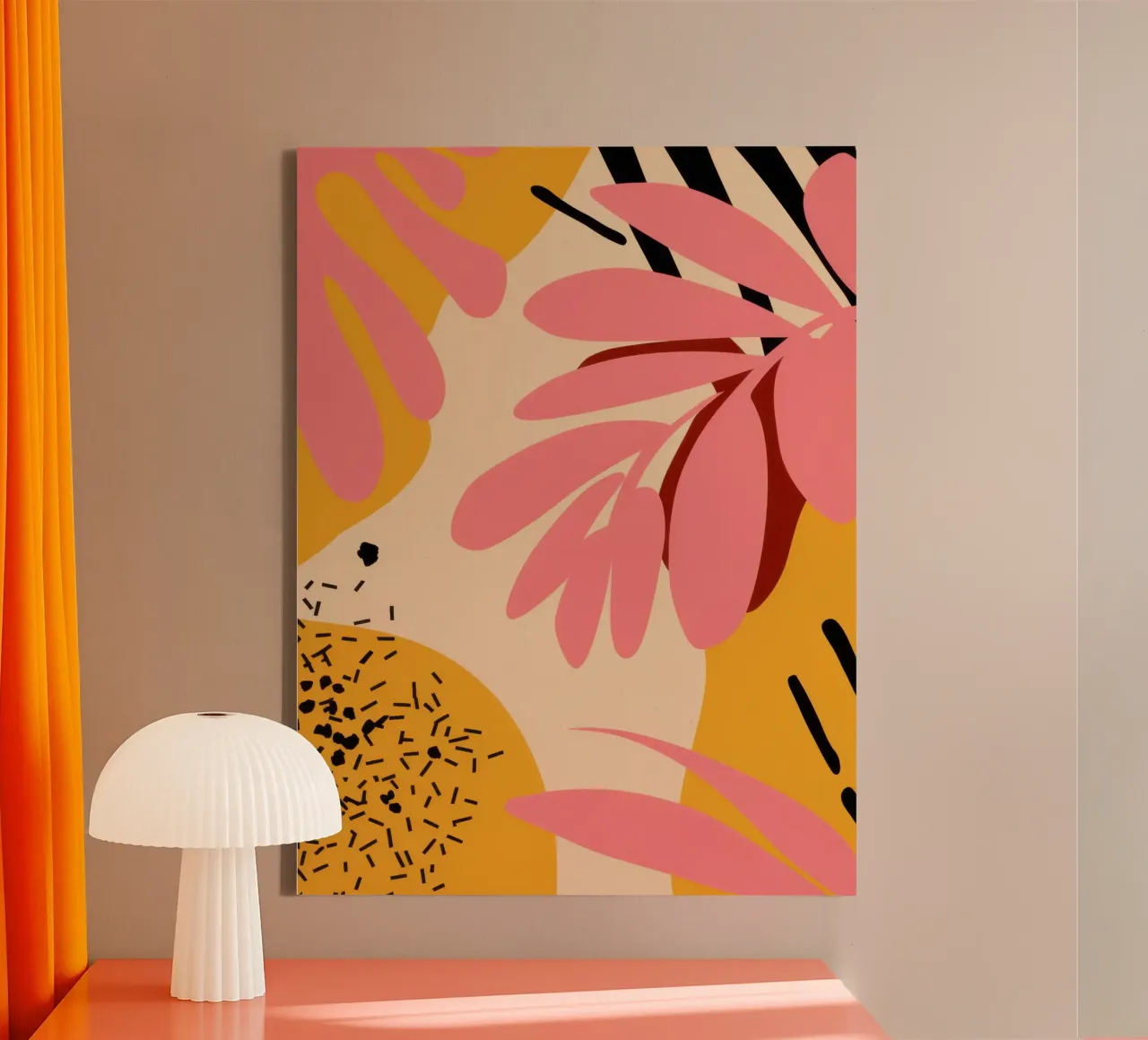 Leopard Print Bloom canvas by Kala Martir