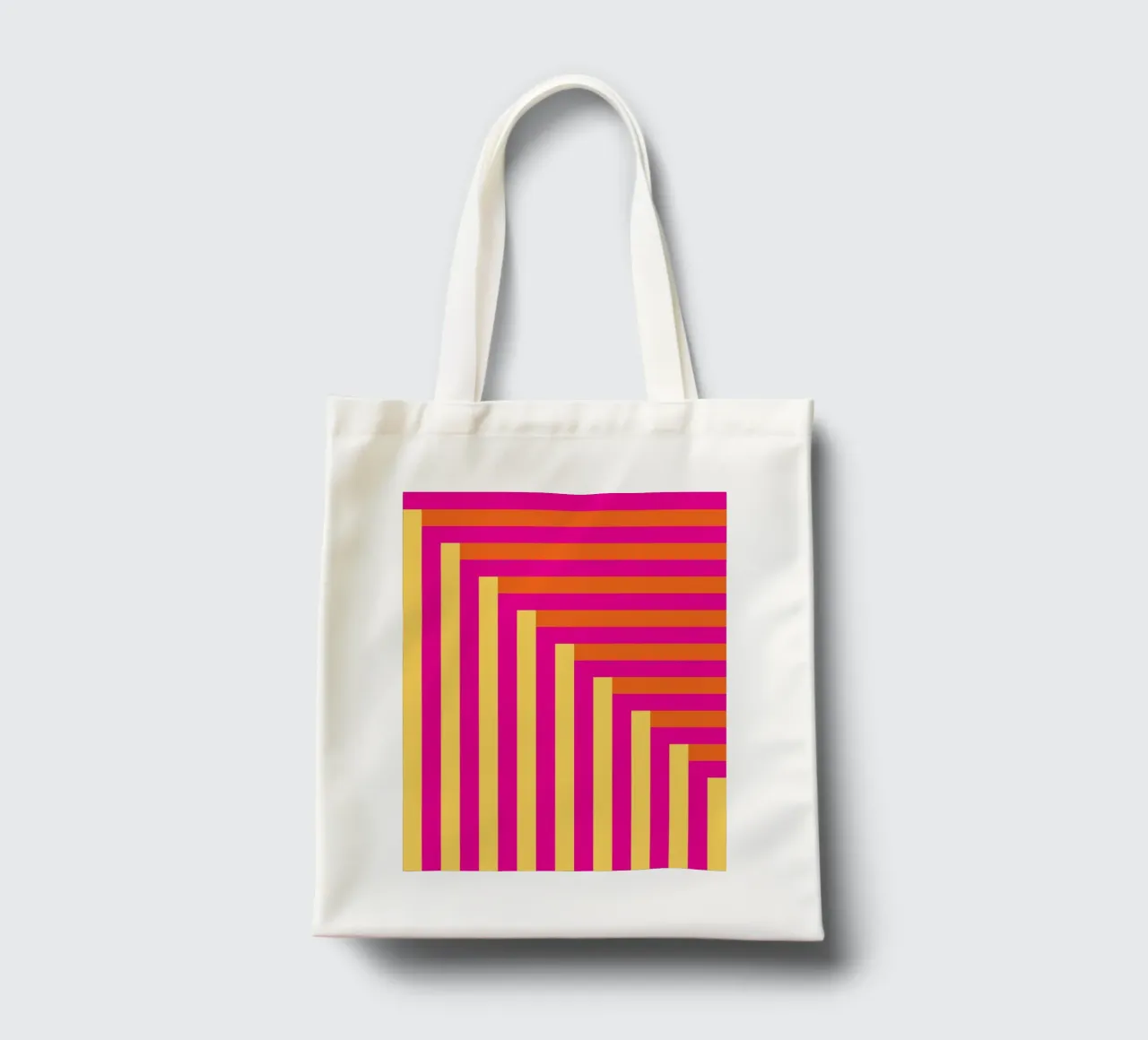 Strisce e colore borsa in juta da Schuhmann Design