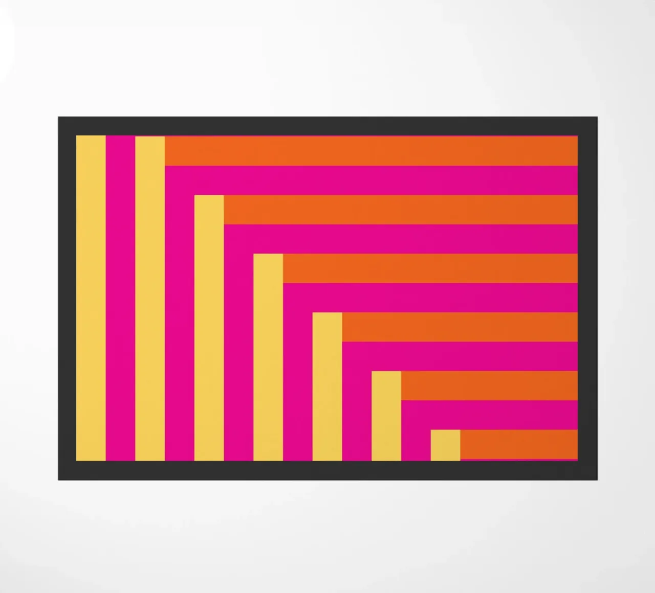 Strisce e colore zerbino da Schuhmann Design