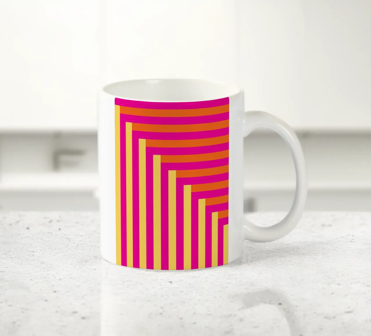 Strisce e colore tazza in ceramica da Schuhmann Design