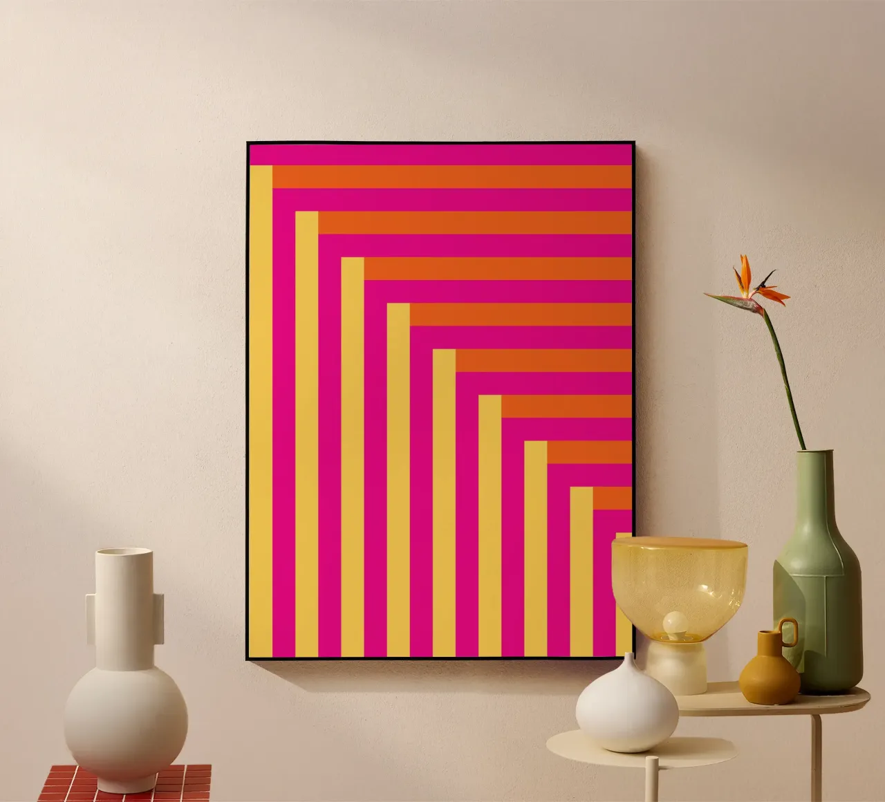 Strisce e colore plexiglass da Schuhmann Design