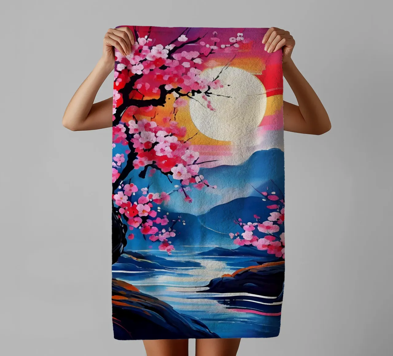 Sakura Serenity asciugamano da bagno da Artistic-shop