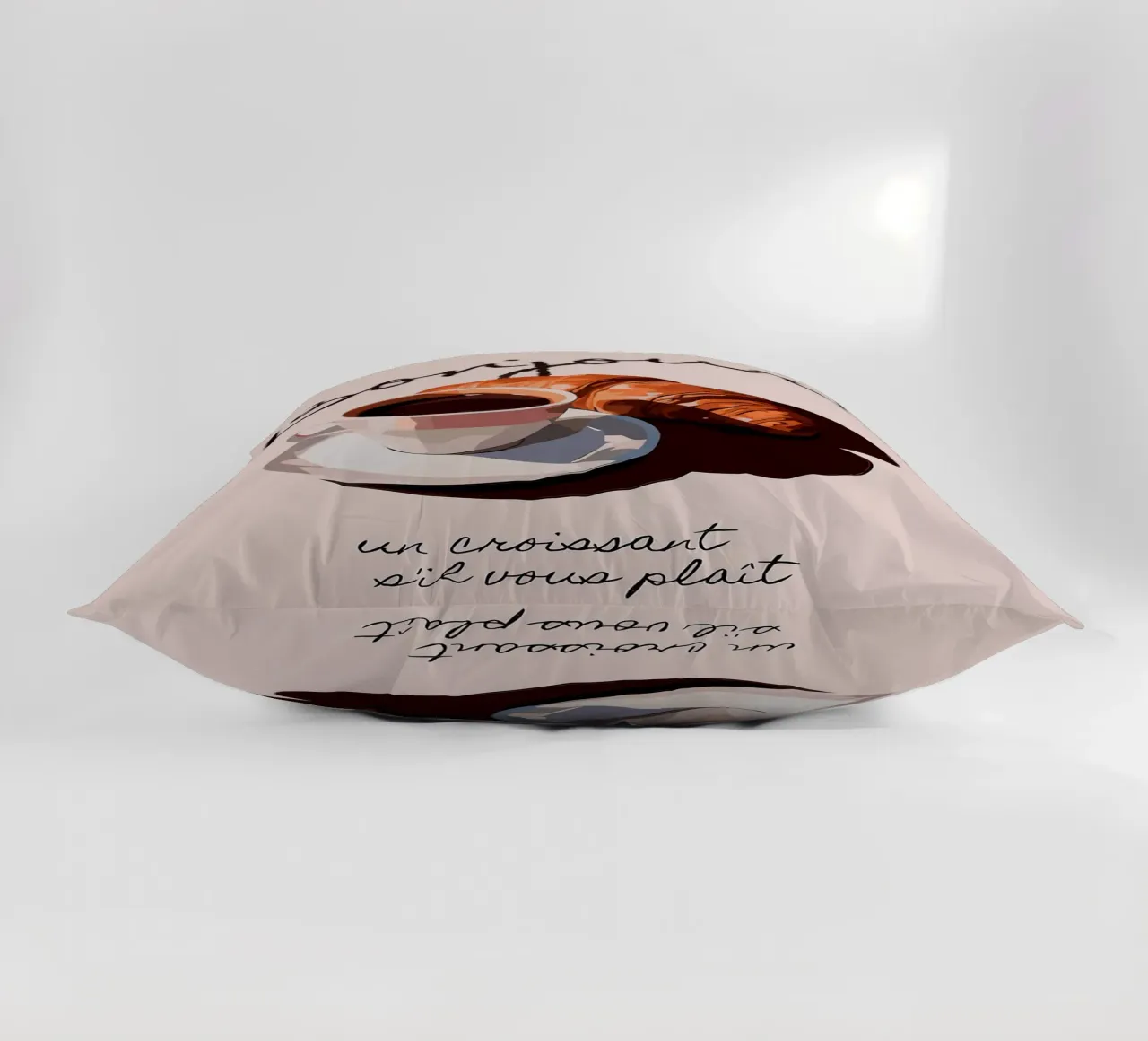 Ciao Croissant e caffè cuscino da Liam Johnson