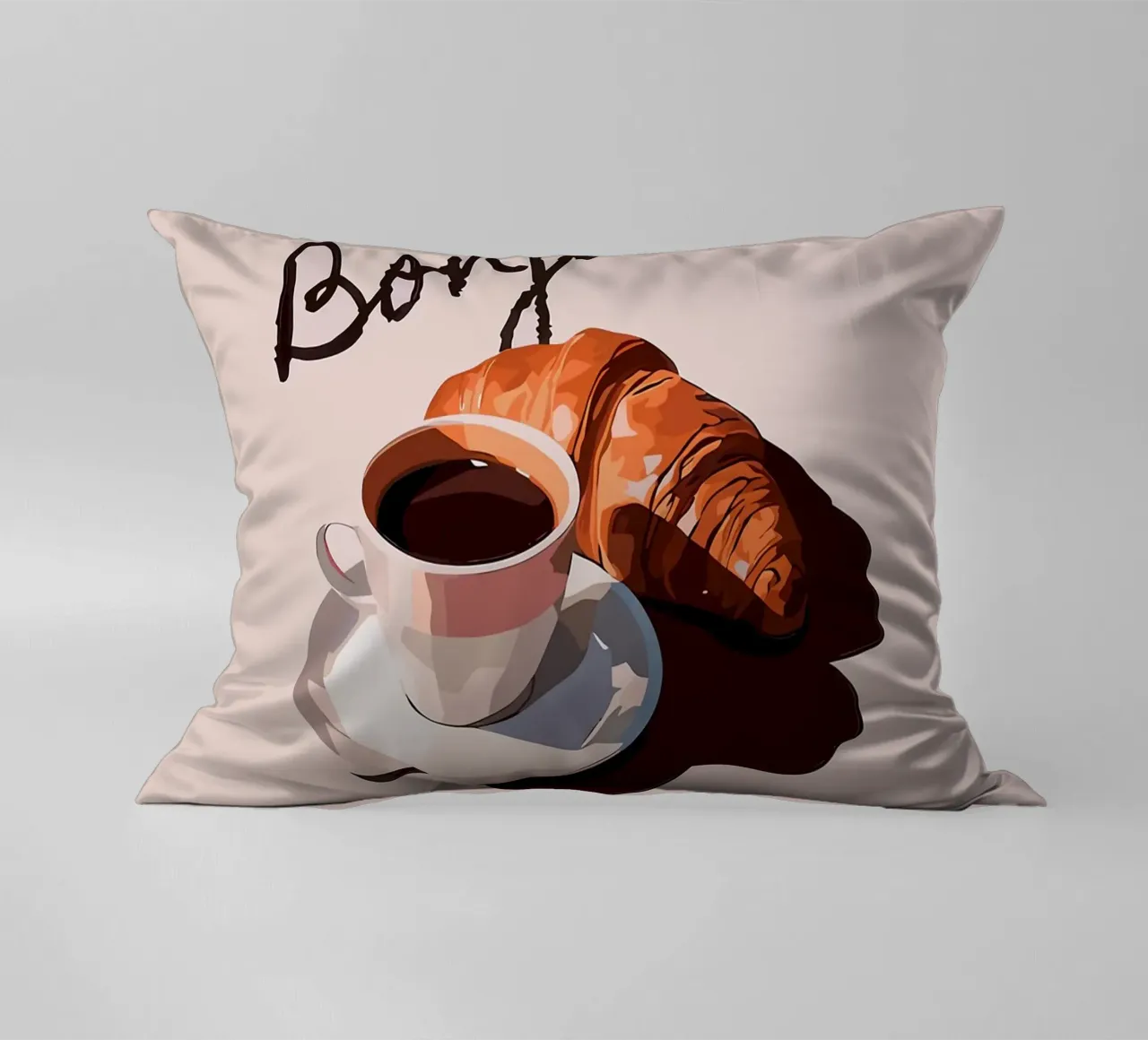 Ciao Croissant e caffè cuscino da Liam Johnson