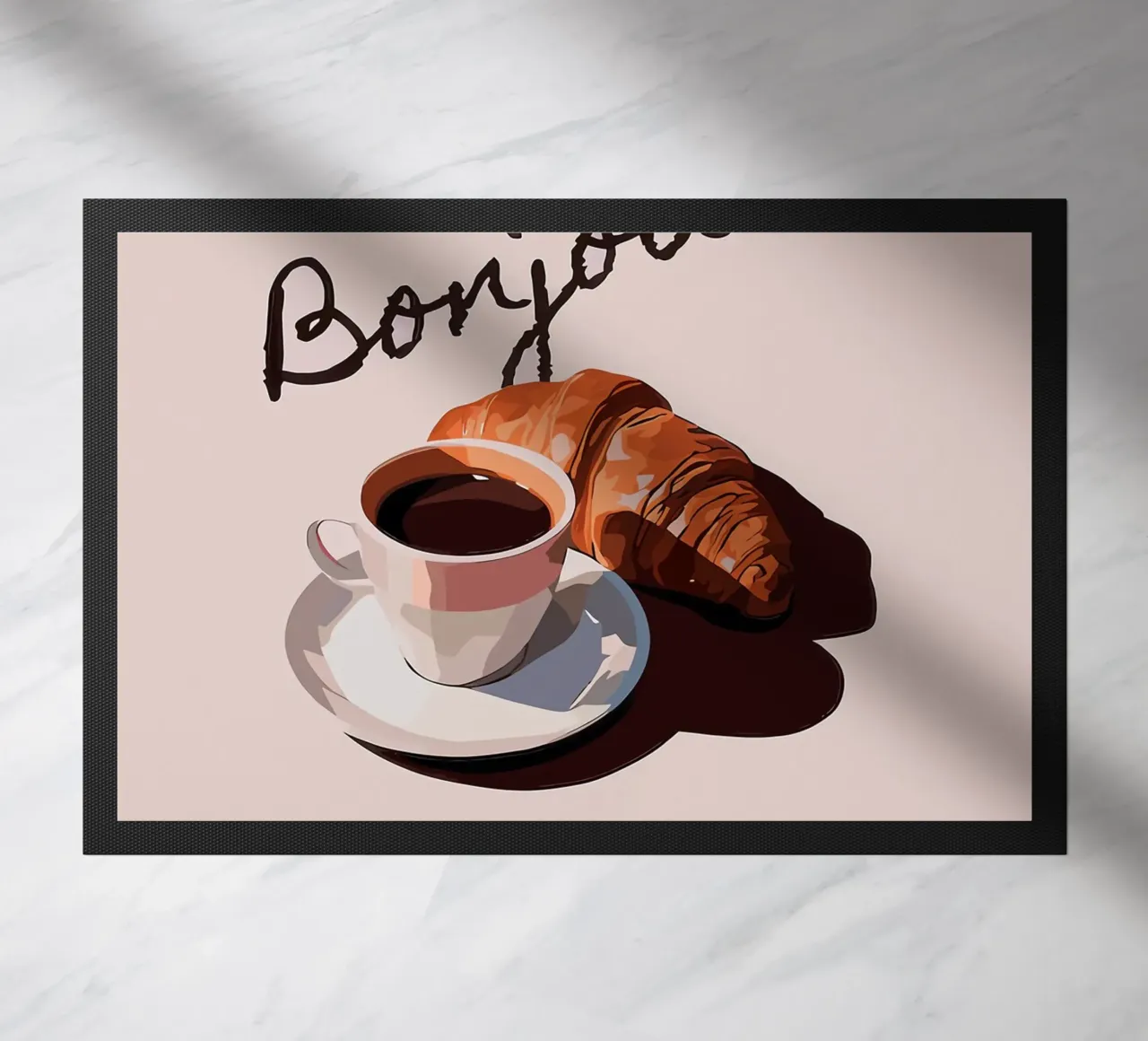 Ciao Croissant e caffè zerbino da Liam Johnson