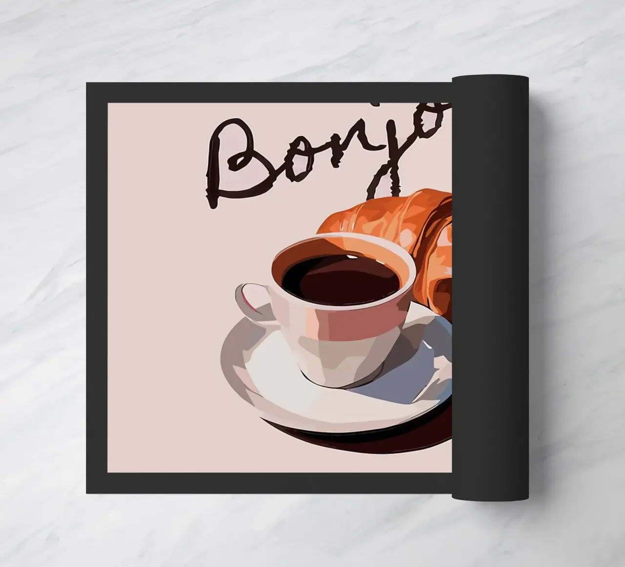 Ciao Croissant e caffè zerbino da Liam Johnson
