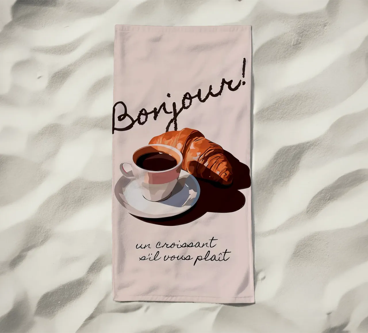 Ciao Croissant e caffè telo mare da Liam Johnson