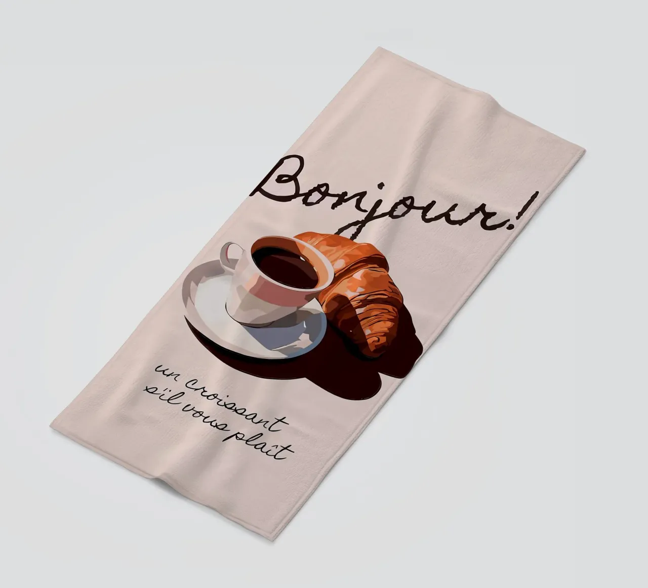 Ciao Croissant e caffè telo mare da Liam Johnson