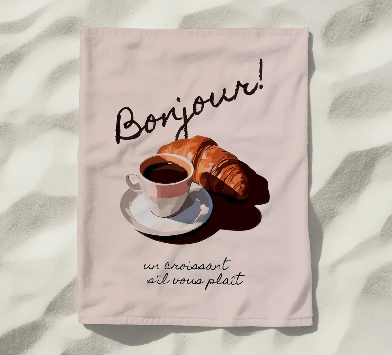 Ciao Croissant e caffè telo mare da Liam Johnson