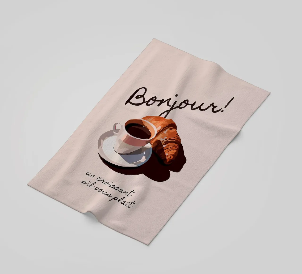Ciao Croissant e caffè telo mare da Liam Johnson