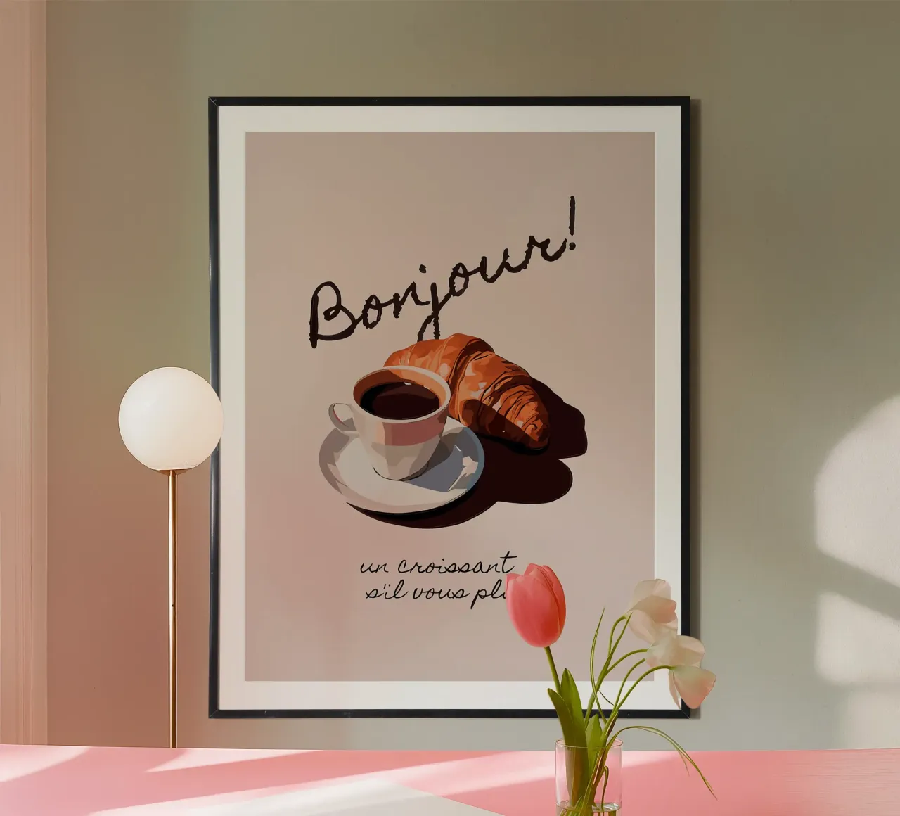 Ciao Croissant e caffè carta hahnemühle da Liam Johnson