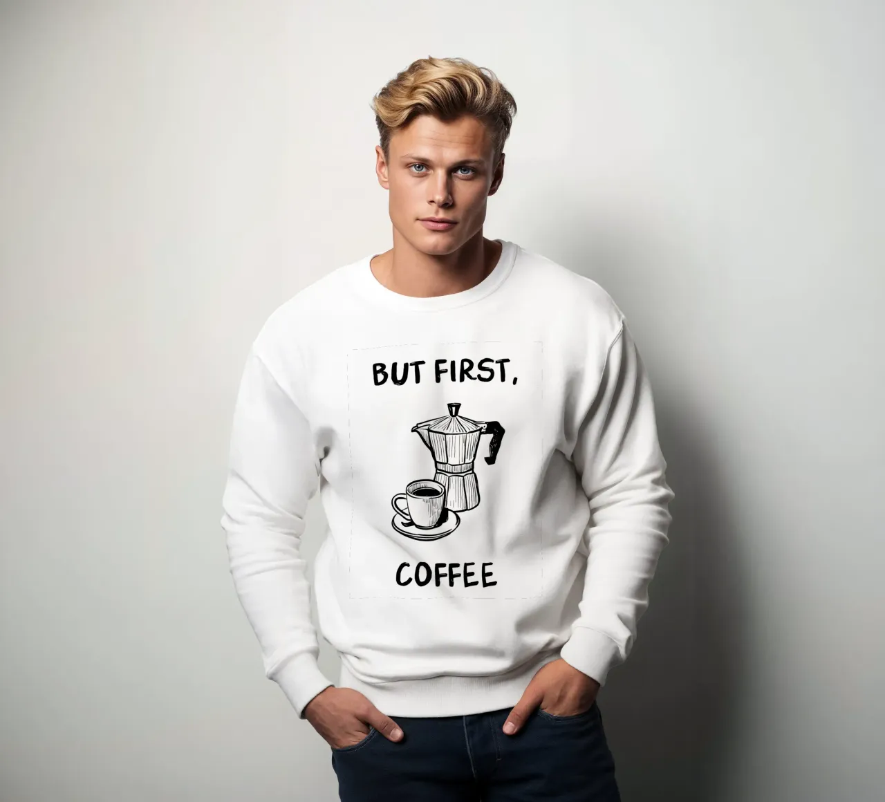 Ma prima, il caffè felpa da Liam Johnson