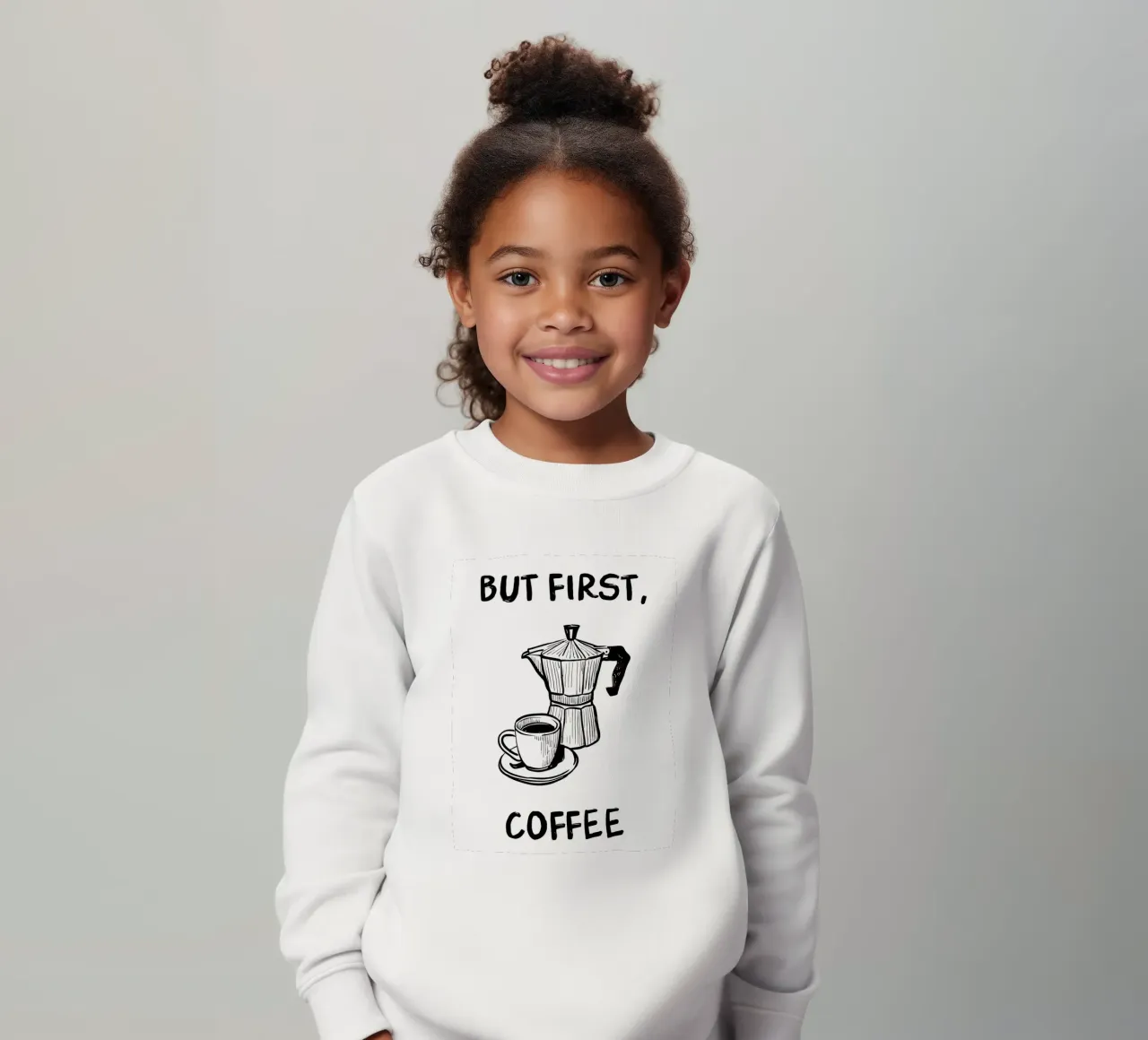 Ma prima, il caffè felpa bambino da Liam Johnson