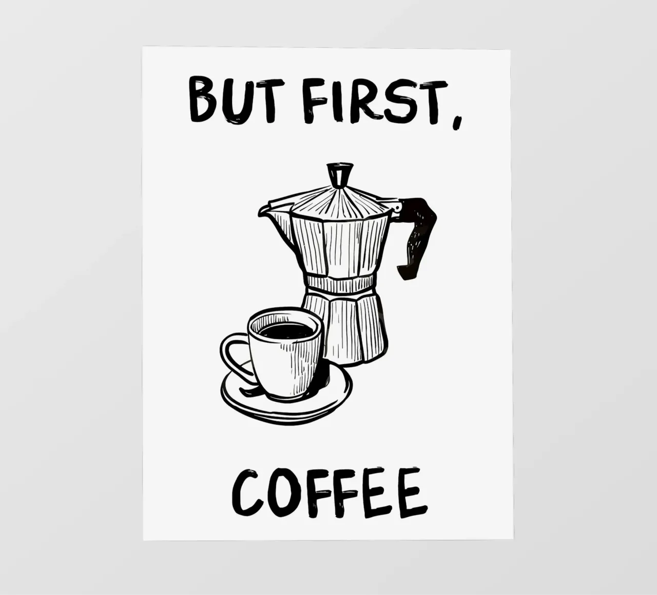 Ma prima, il caffè telo in pvc da Liam Johnson