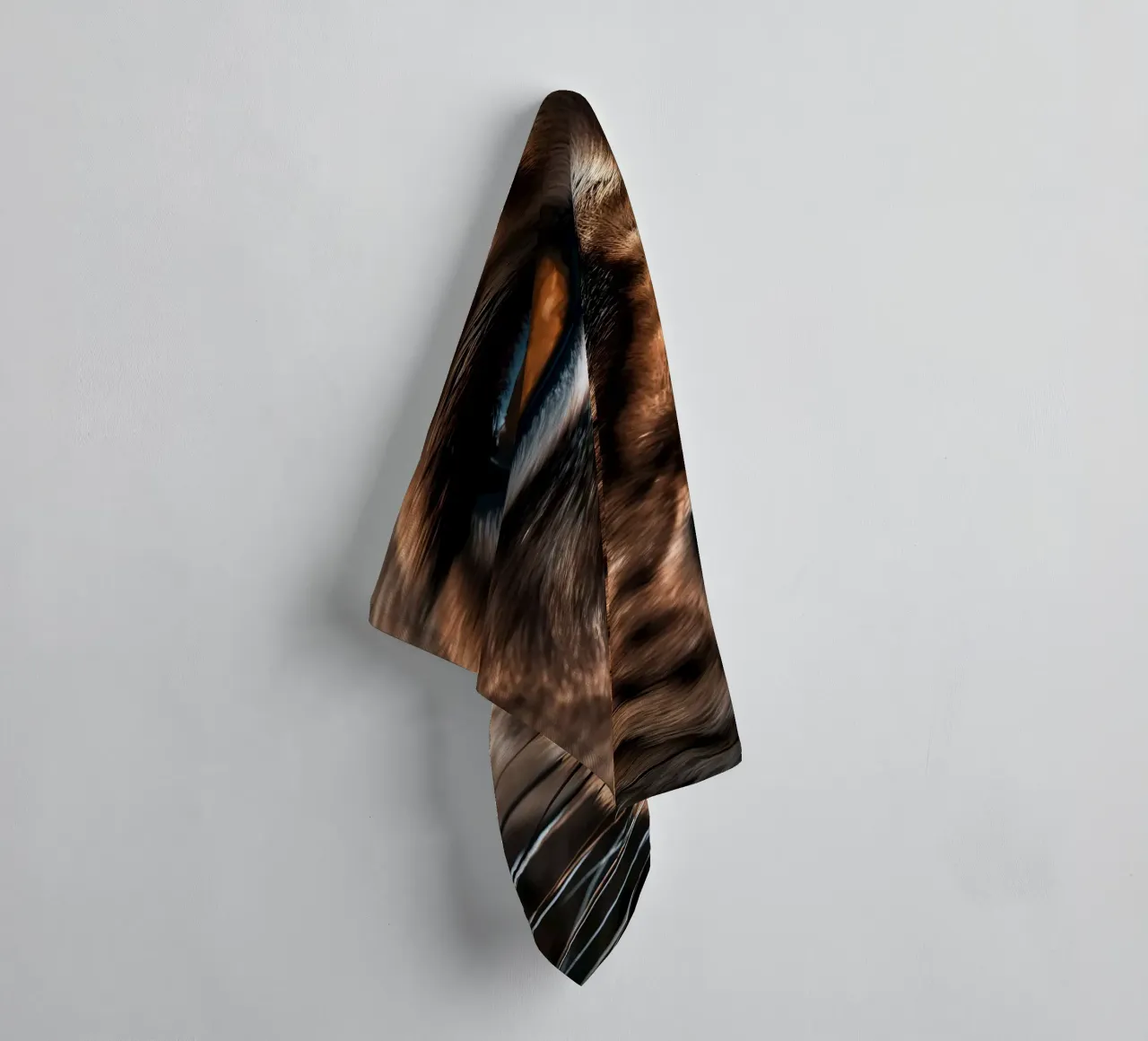 Betoverende leeuwenoog macro badhanddoek van Liam Johnson